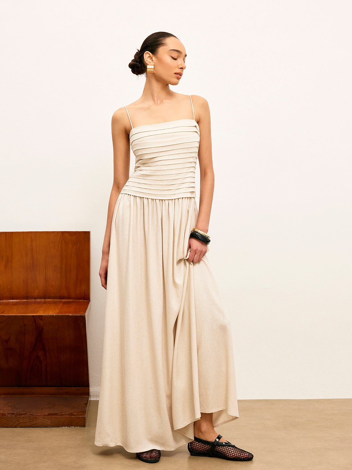 Sequin Tie Back Cami Dress main image 0