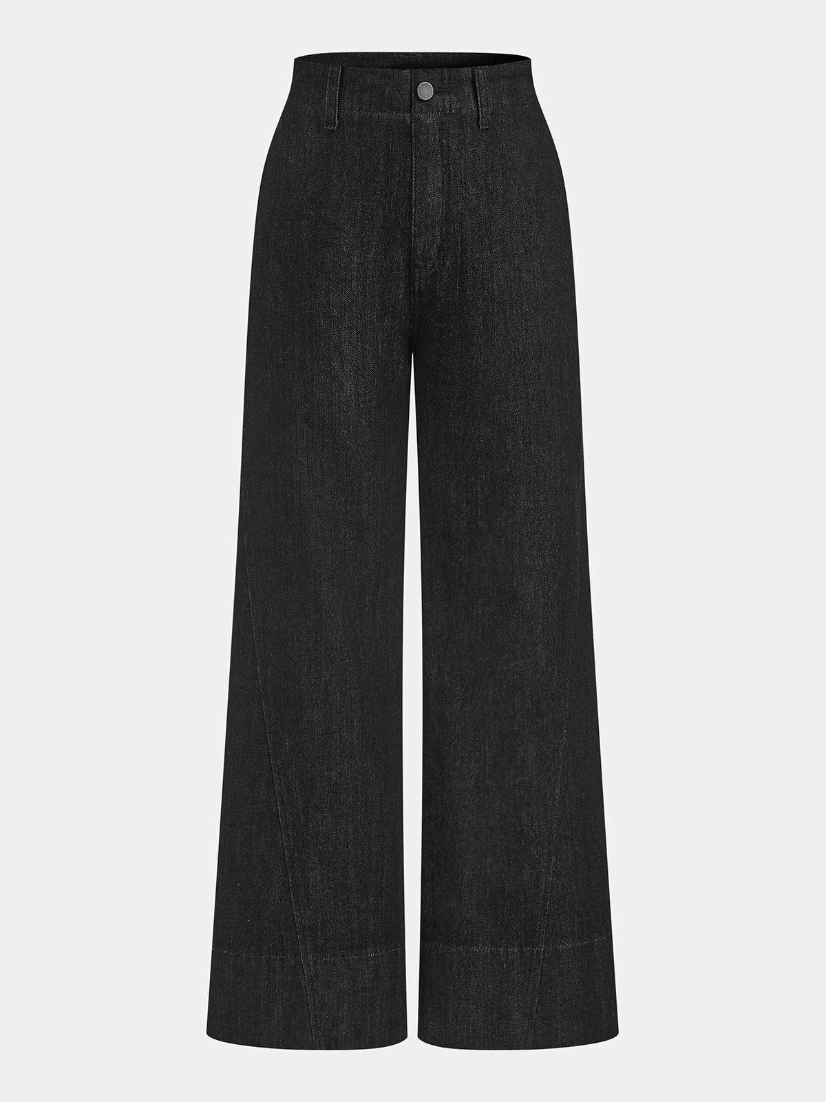 High-Waist Denim Wide-Leg Jeans | COMMENSE