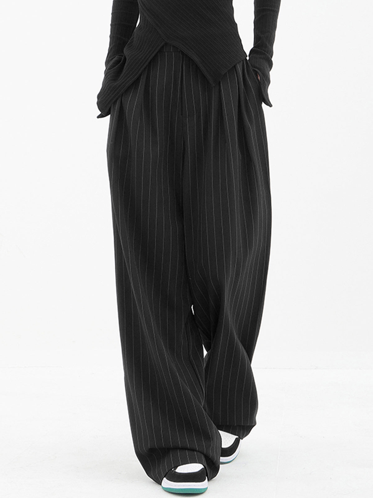 Basic Baggy Wide Leg Dress Pants